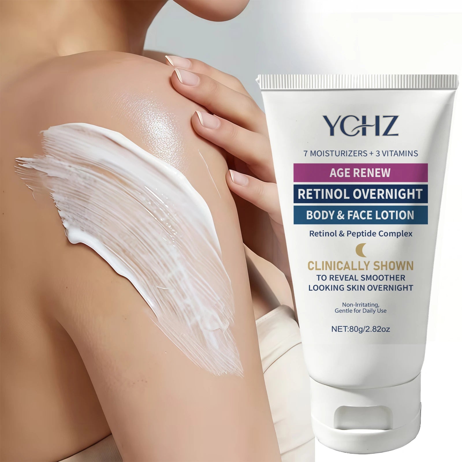 Retinol Peptide Body Lotion – Hyaluronic Acid & Vitamin E