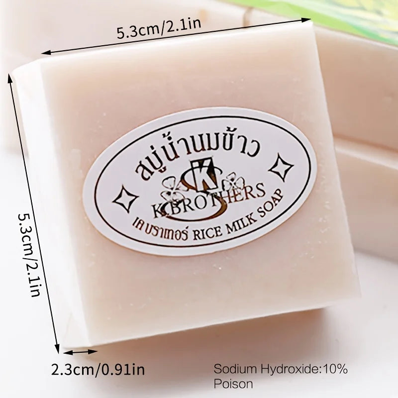 Milk & Rice Essential Oil Handmade Soap – Deep Cleansing 60g Handmade Soap Bar Oasis Select