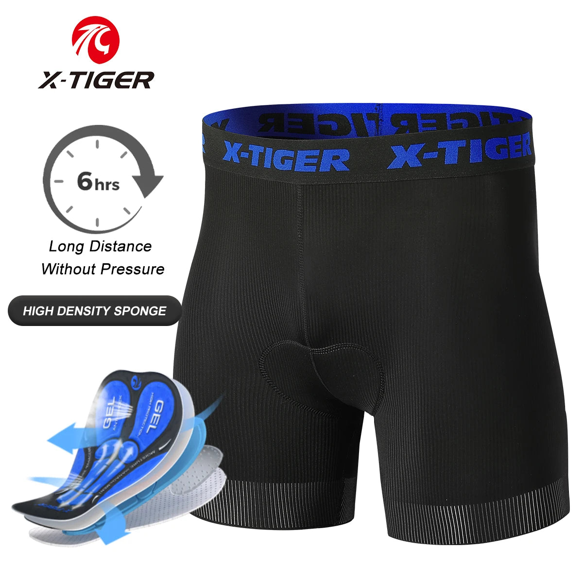 X-TIGER Cycling Shorts Breathable Mesh Cycling Underwear Gel Pad Shockproof MTB Bike Shorts Dropshipping Bicycle Underwear Oasis Select XM-DNK-37803 XXXL