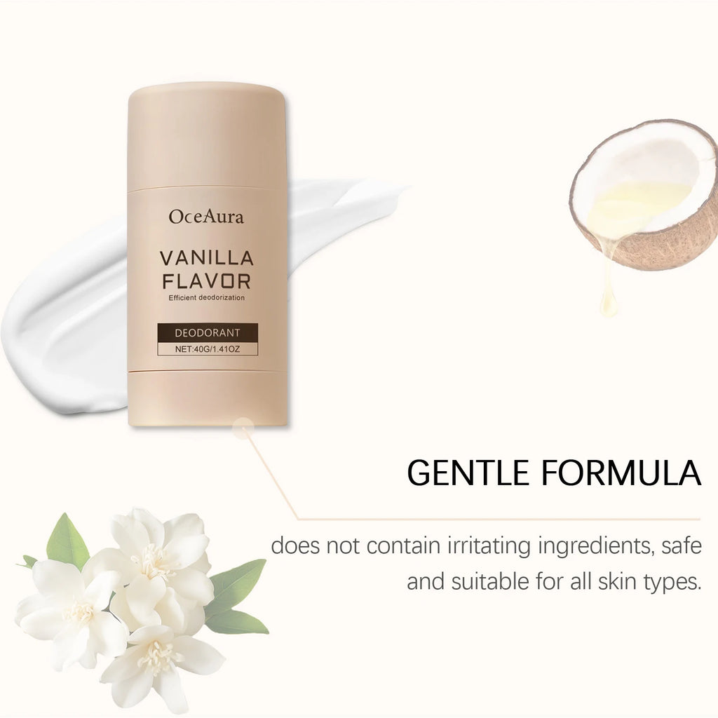 Vanilla Deodorant Antiperspirant Prevent Bad Smell Sweating Odor Remover Refreshing Lasting Fragrance Deodorant Stick Body Care Oasis Select