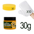 Wood Seasoning Beeswax 30g/110g Furniture Polish Wax Kit with Sponge 10 Lazy CleaningGloves for Wood Care Maintenance Clean Kit Oasis Select 30g
