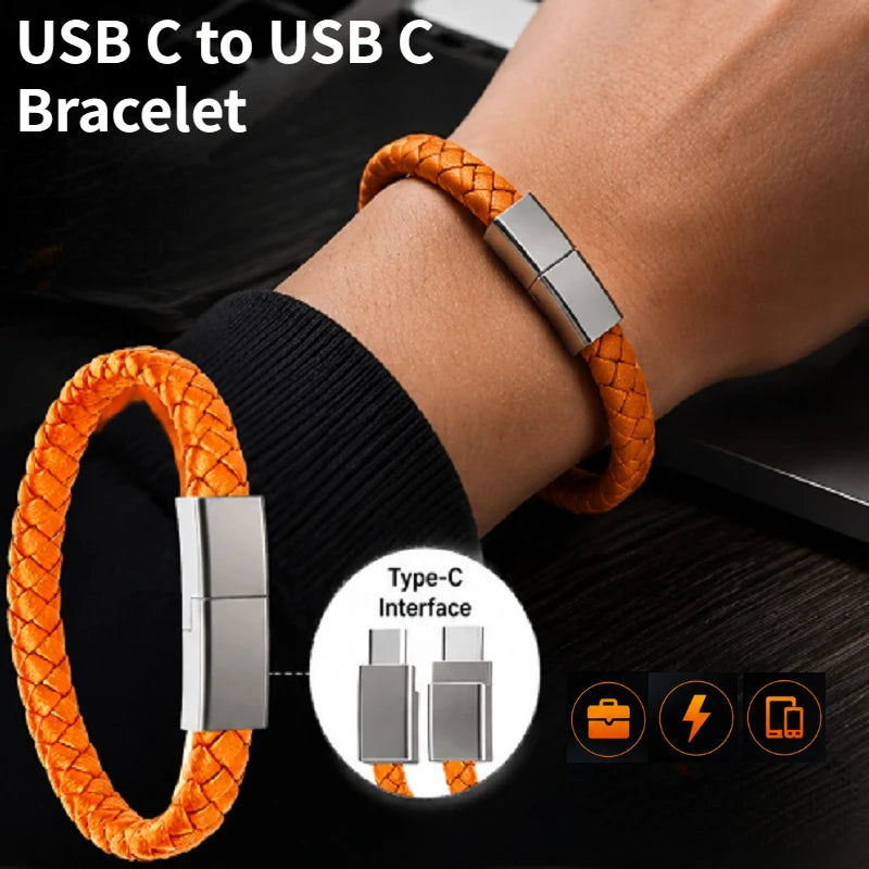 USB-C Bracelet Charging Cable | 240W Fast Charge Wristband