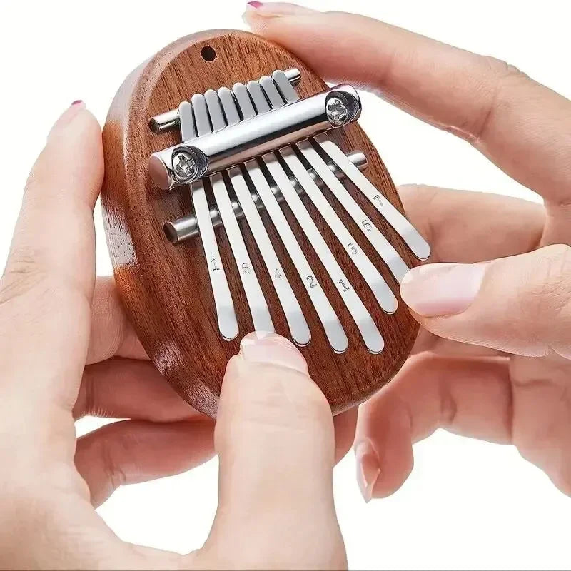 8 Key Mini Wood Kalimba High Quality Exquisite Finger Thumb Piano Marimba Musical Good Accessories Pendant Gift Oasis Select