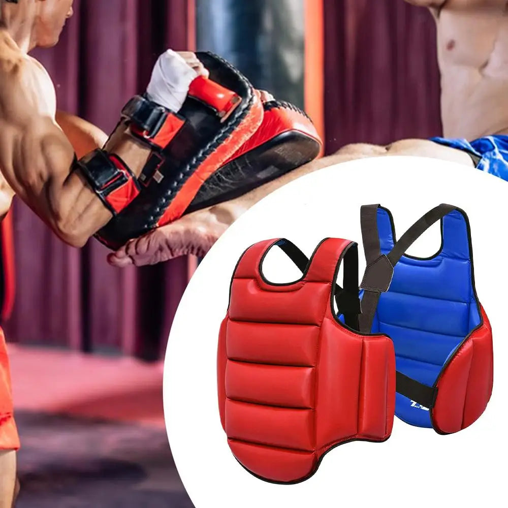 Soft Training Uniform for Taekwondo Target Foam Red/Blue/Black/Gray Karate Uniform Chest Guard Belt Vest Boxing Equipment Unisex Oasis Select