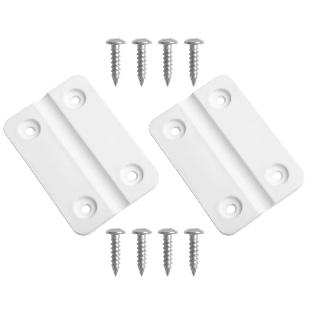 2pcs Replacement Hinges With 8pcs Stainless Screws Plastic Hinges Kit For Igloo Coolers Box Wooden Box Oasis Select