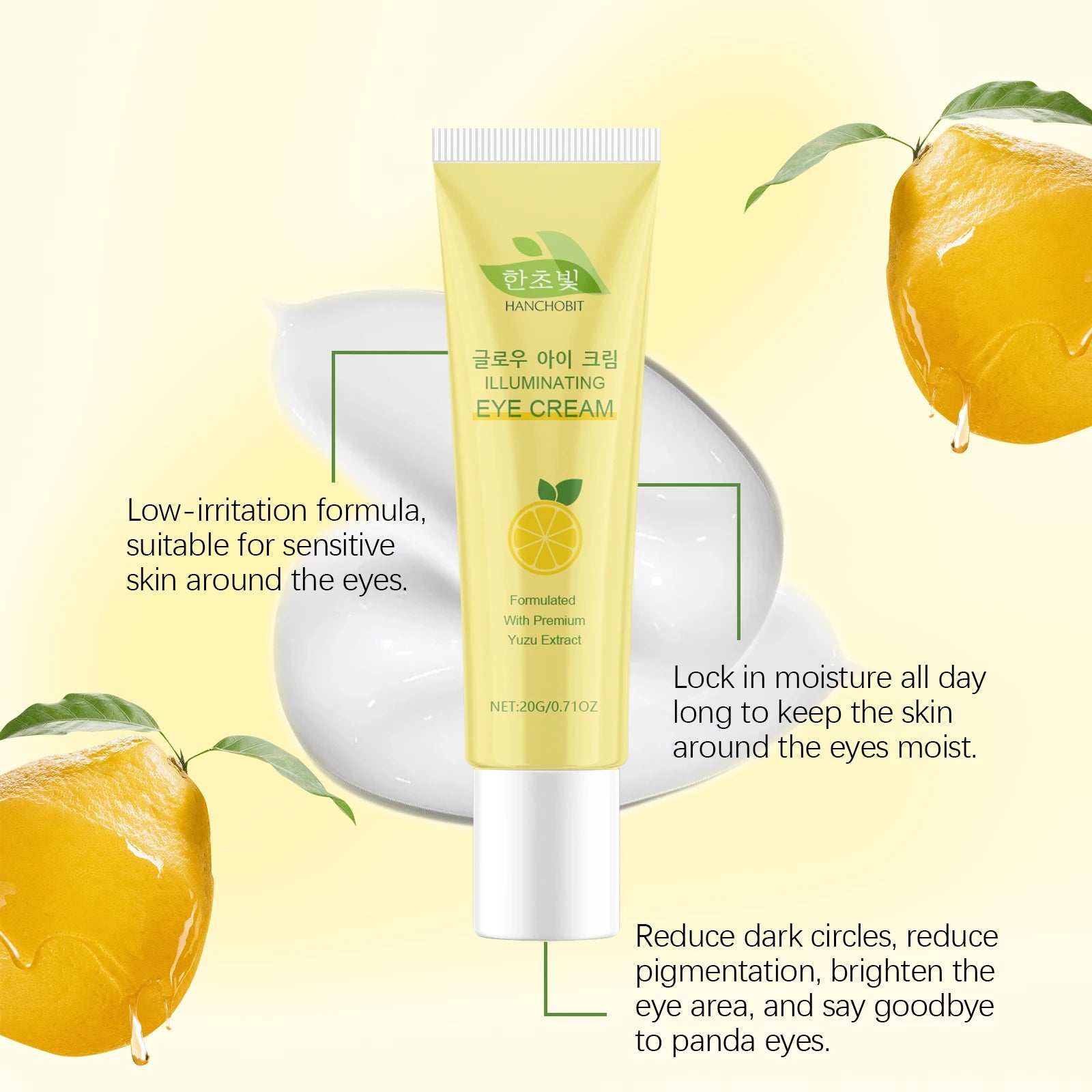 Nourishing & Firming Eye Cream: Gentle Hydration, Moisturization, Reduces Fine Lines Around the Eyes – Daily Use Eye Cream Oasis Select