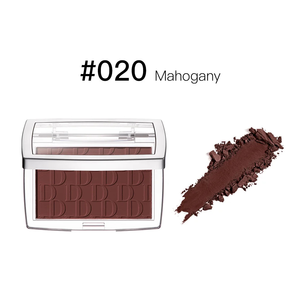 2pcs Matte Embossed Blush & Brush Long Lasting High Pigmented Multi-Purpose Blush Palette Pink Natural Color Rendering Cosmetics Oasis Select 020 No Brush
