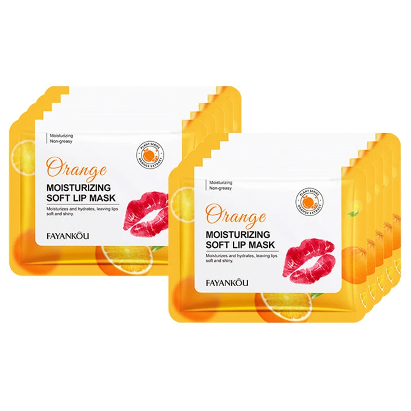 Crystal Collagen Lip Mask – Hydrating & Plumping Patches Collagen Lip Mask Oasis Select Orange 10pcs