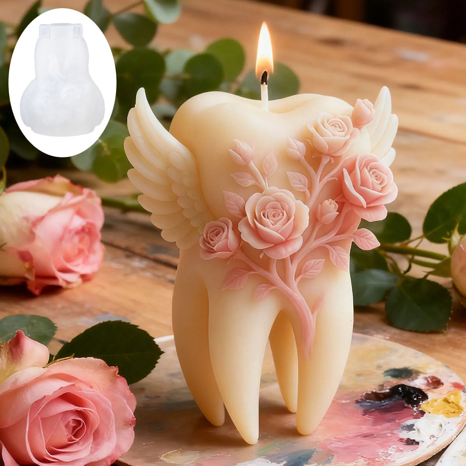 Thai Mother and Child Elephant Scented Candle Silicone Mold DIY Handmade Southeast Asian Style Ornament Silicone Mold Home Decor Oasis Select