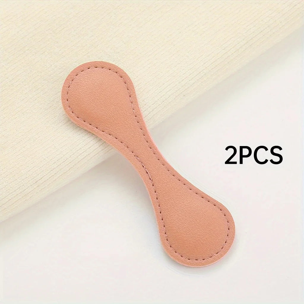 Fixed Magnetic Buckle for Trouser Legs Detachable Nail-free and Seam-free Leather Leg-retracting Buckle Sewing Tools Accessoires Oasis Select 2pcs-pink