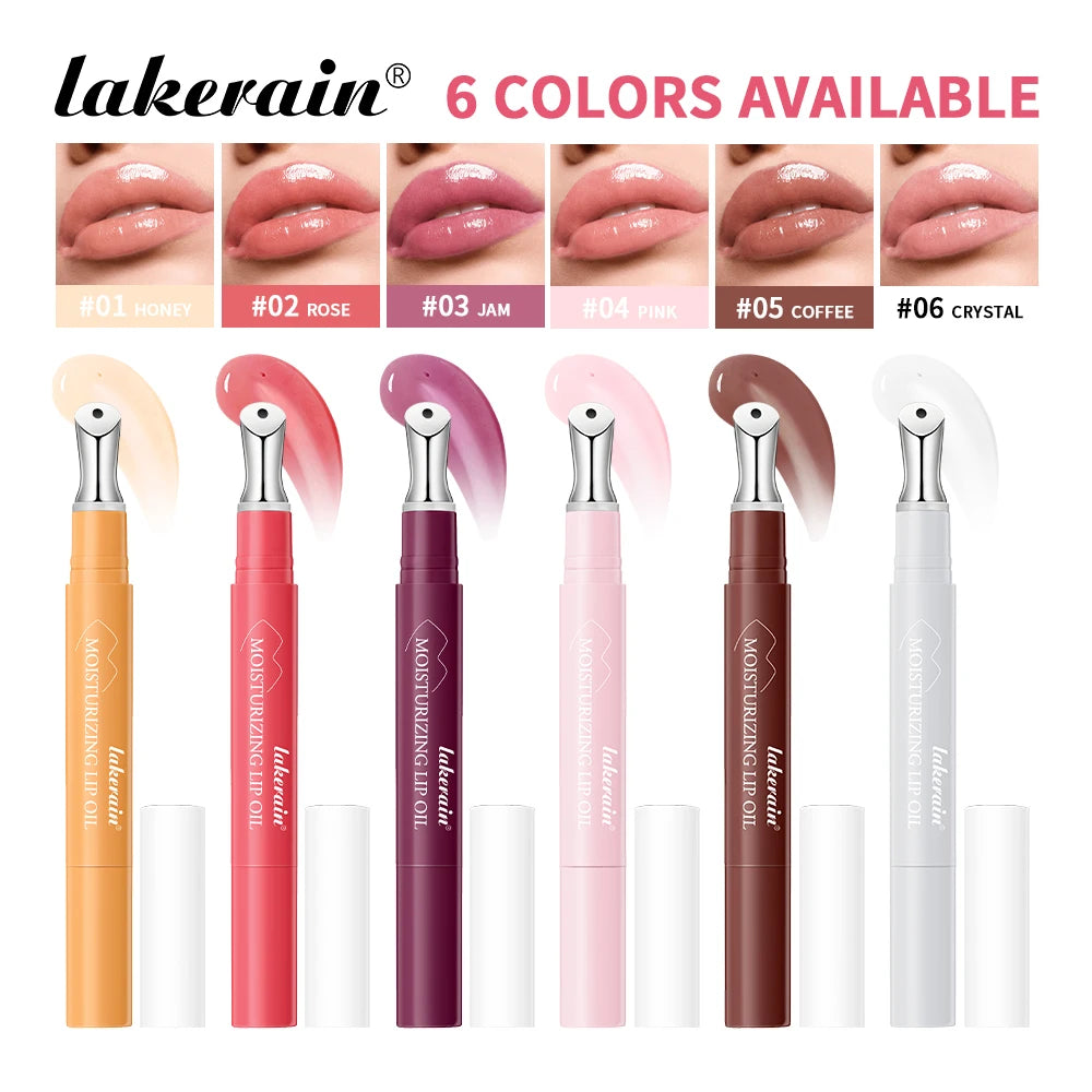 Lakerain Plumping Lip Gloss Hydrating Moisturizing Long Lasting Lip Oil Transparent Lip Tint Daily Lip Care Makeup Cosmetics Oasis Select