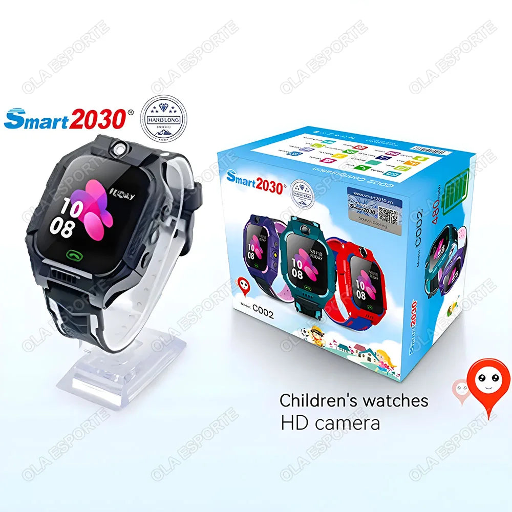 Kids 2G Smart Watch GPS SOS Call Activity Tracker Age 3-12