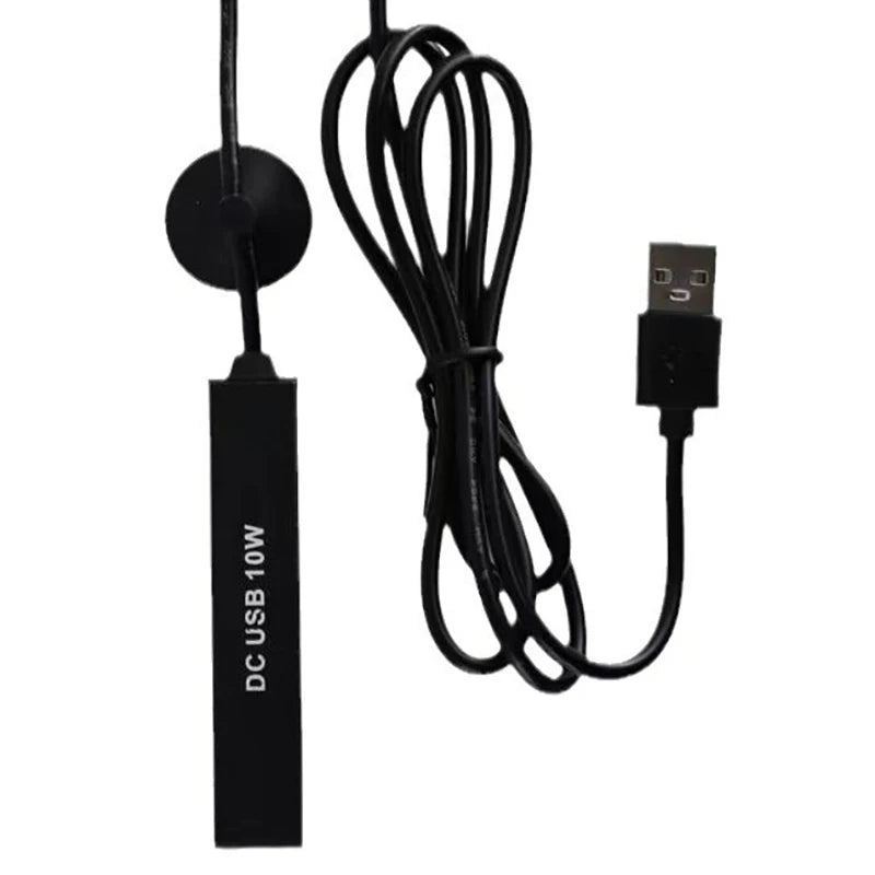 1PC 75mm Aquarium Heater,USB Square Metal Mini Heating Rod,Fish Tank Water Heater,Convenient Aquarium Accessories Oasis Select