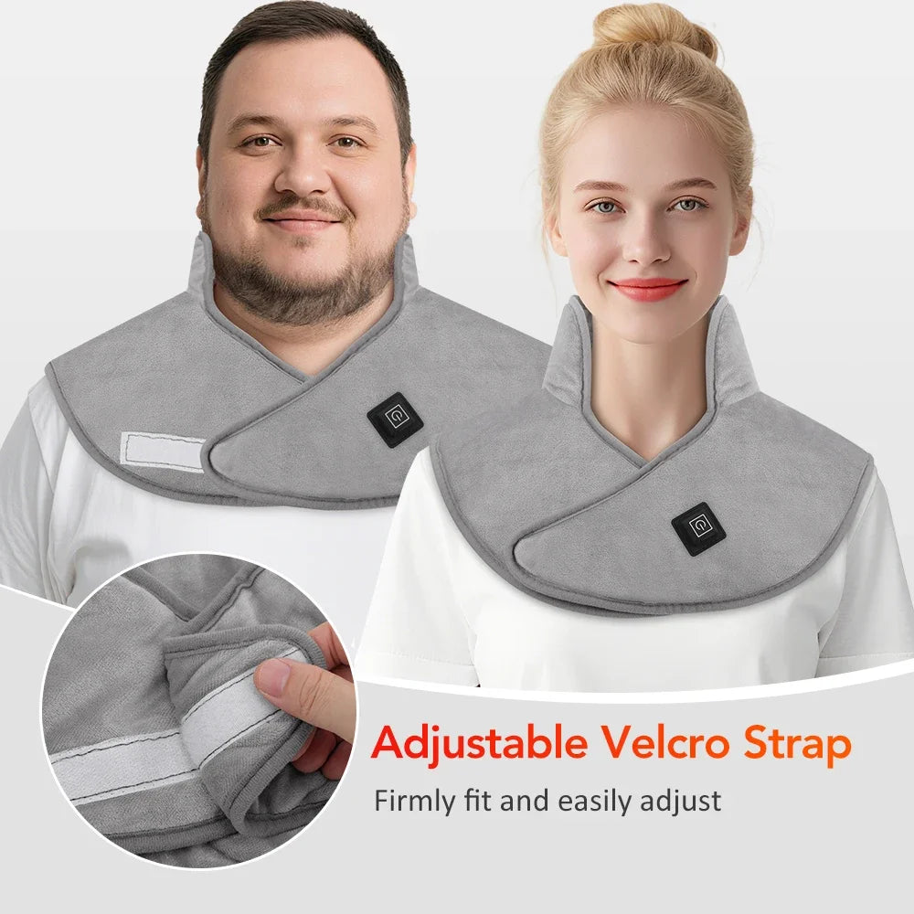 USB Heated Shoulder & Neck Wrap | 3 Heat Settings – Hailicare