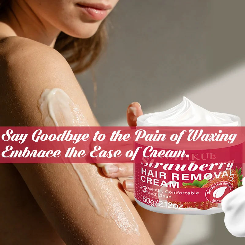 YUITIKUE Strawberry Hair Removal Cream – Sensitive Skin 60g