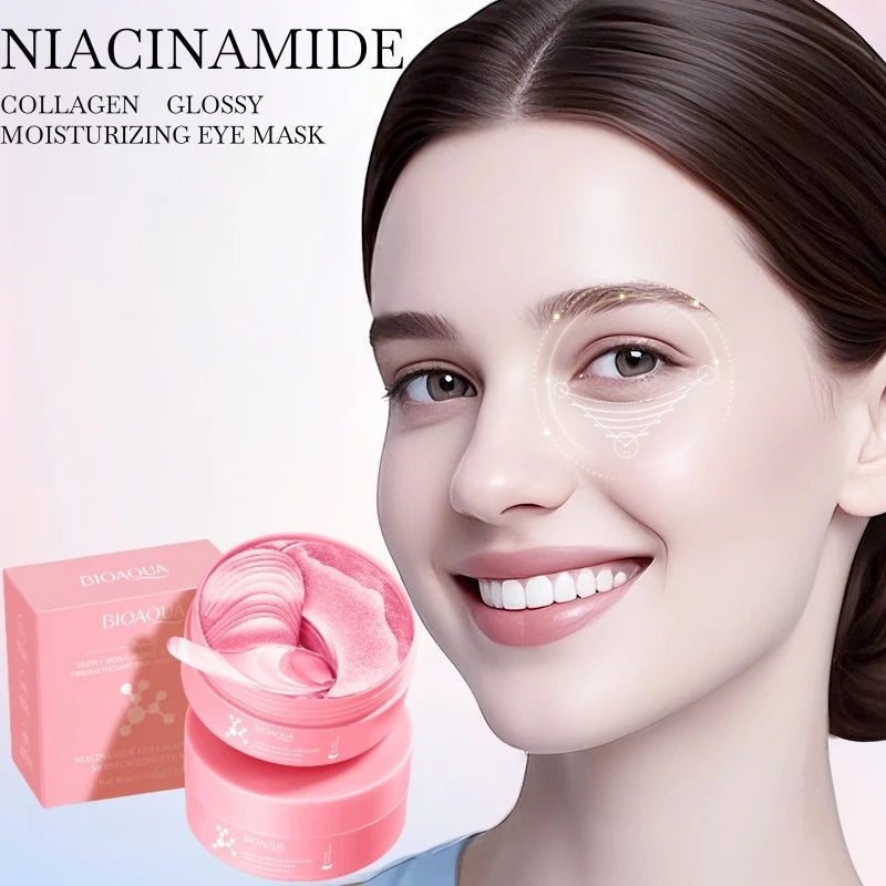 80-Pack Niacinamide Collagen Eye Mask – Brightening & Hydrating Eye Sheet Mask Oasis Select