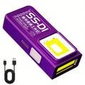 Mini COB LED Flashlight USB-C Rechargeable Magnetic Clip EDC