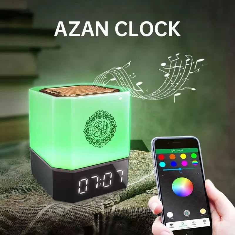 Islamic Quran Azan Clock Bluetooth Speaker & Night Light
