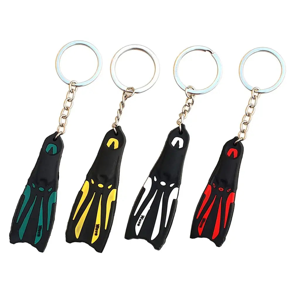 Mini Scuba Diving Fin Key Chain KeyChain Flipper Keyring Diver Diving Gift Oasis Select