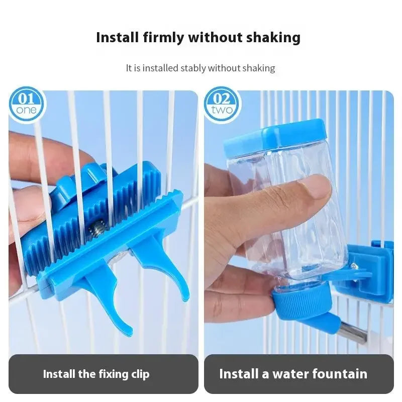 Bird Automatic Water Dispenser Cage Hanging Water Dispenser Easy To Clean Install Pets Water Dispensers Bird Cage Accessories Oasis Select