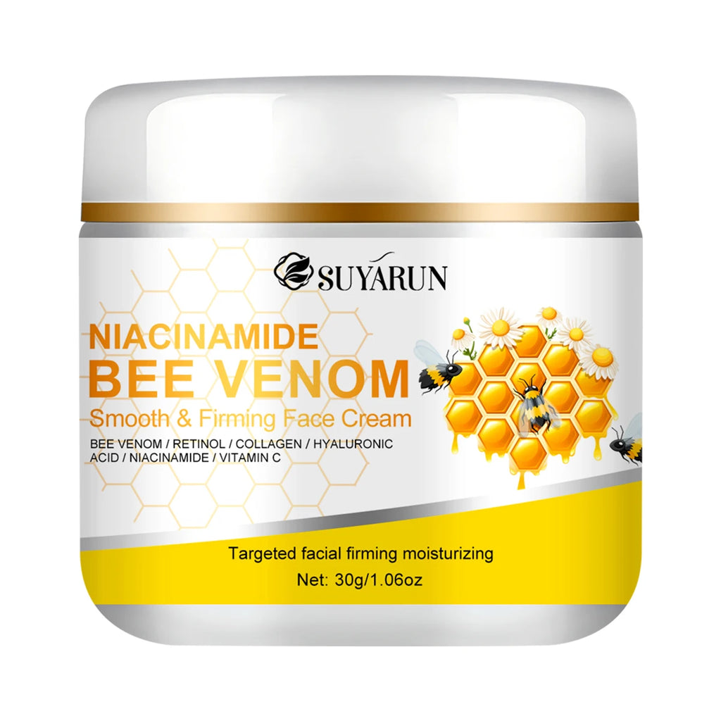 SUYARUN Niacinamide & Bee Venom Face Cream - Anti-Aging Brightening Moisturizer, Tightening Skin Care for Women & Men. Oasis Select 30g