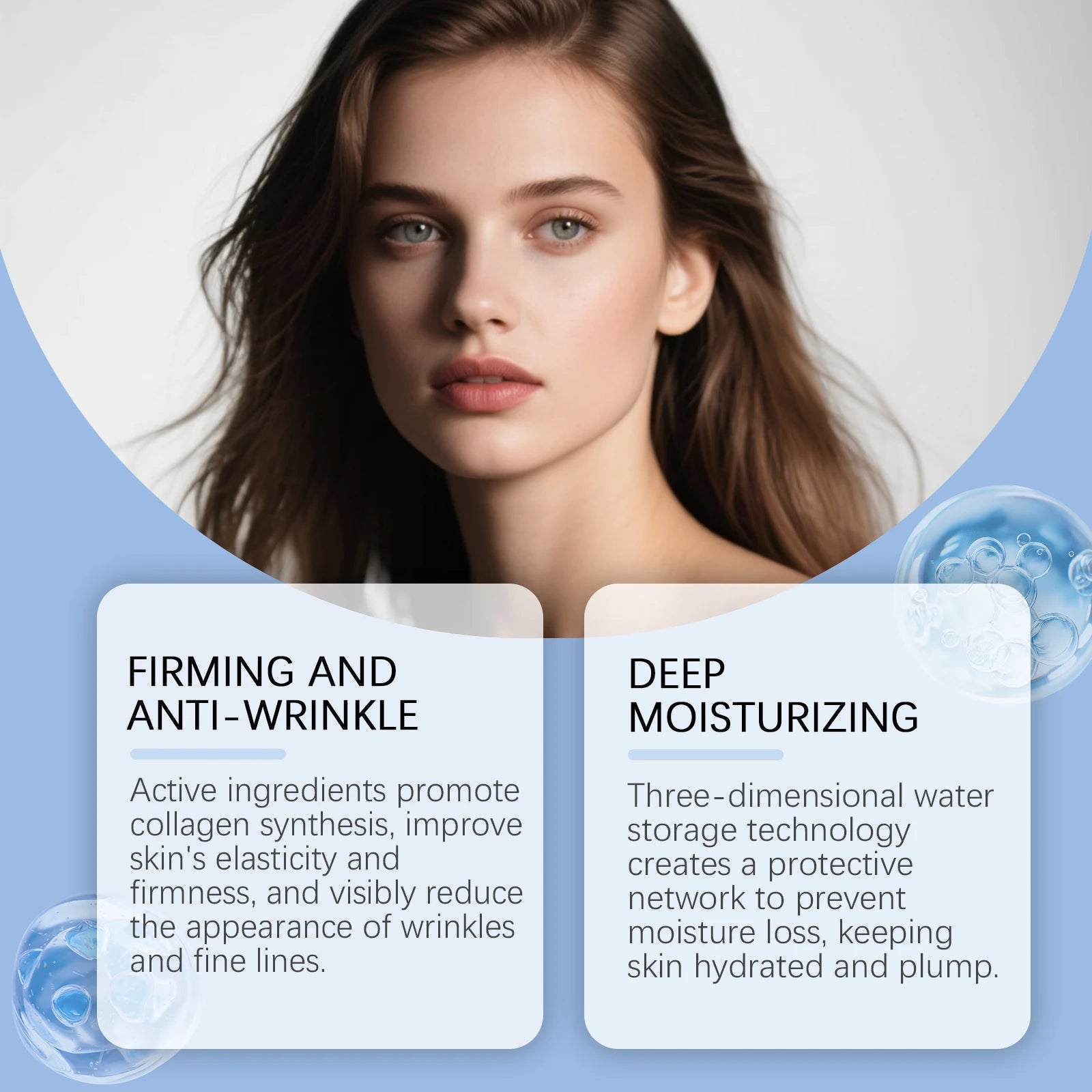 Instant Face Lifting Serum Firming Anti-Wrinkle Deep Moisturizing Brightening Smoothing Fade Fine Lines Tightening Essence Oasis Select