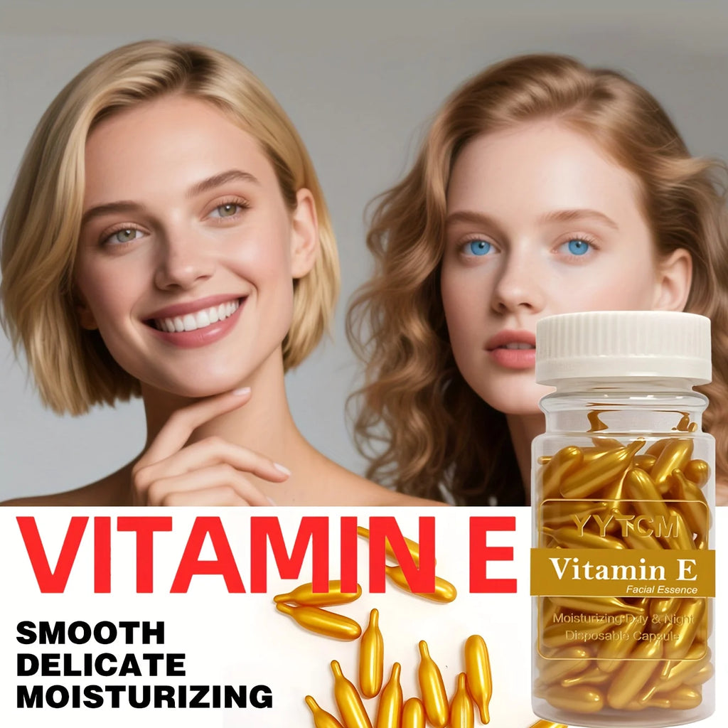 Vitamin E Serum Capsules – Hydrating Facial Oil | 90 Count Vitamin E Face Serum Oasis Select
