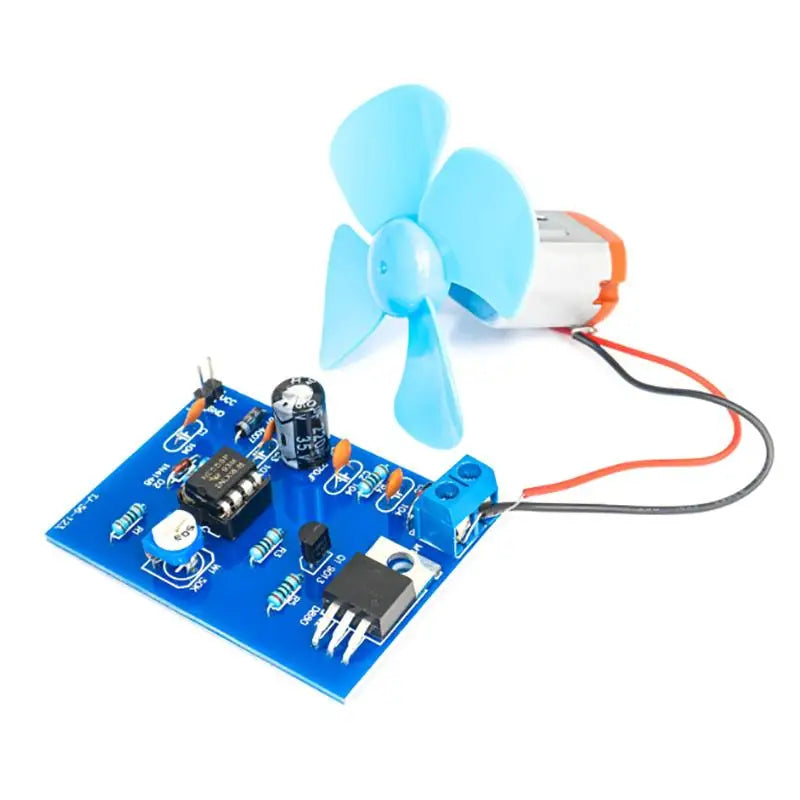 NE555 DIY Electric Fan Kit – DC 4.5V PWM Speed Controller