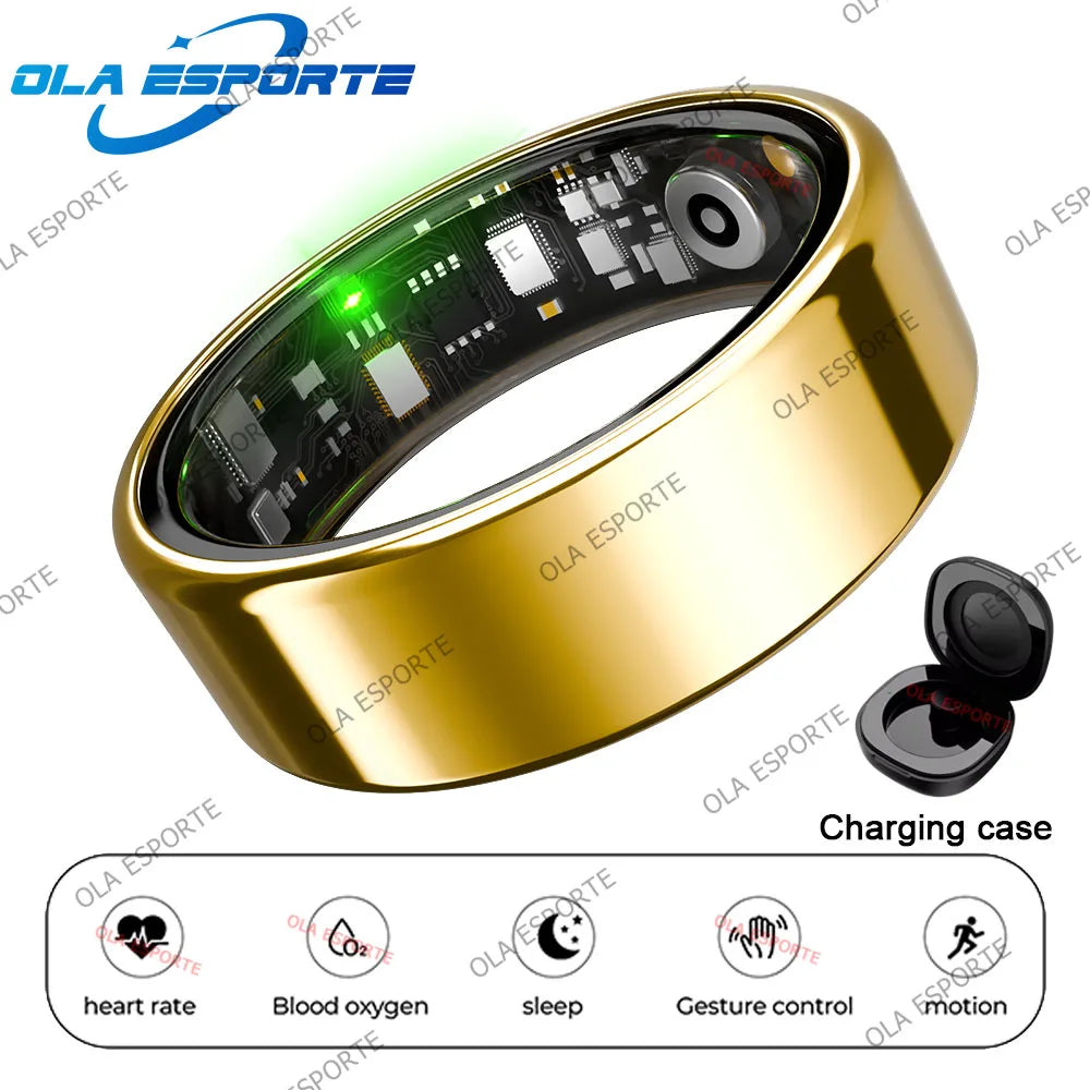 Smart Ring 2025 – Heart Rate, SpO2 & Sleep Tracker | 5ATM
