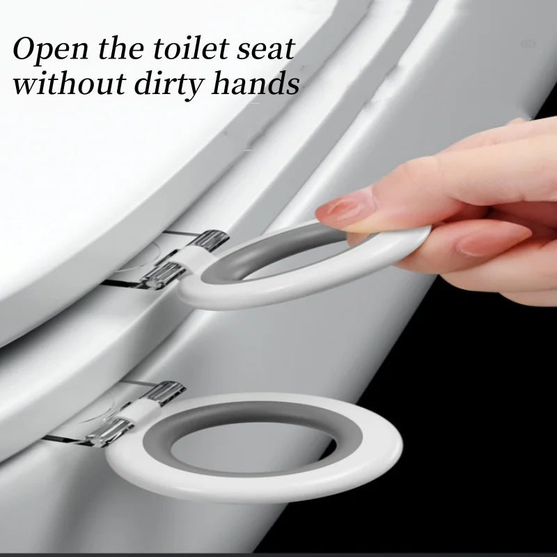 Multifunction Toilet Lid Lifter Handle Pot Seat Lifter Avoid Touching Toilet Lid Fashionable Ring Seat Lifter For WC Accessories Oasis Select