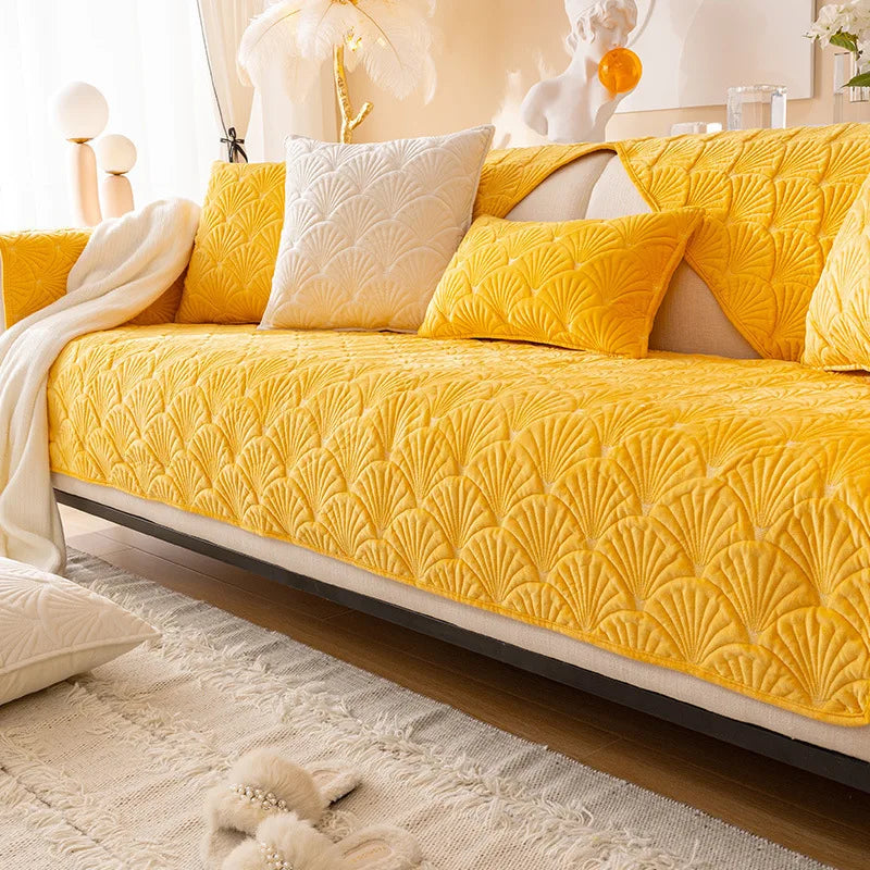 Nordic sofa cushion simple modern leather sofa cover non slip cushion four seasons universal sofa dust cover cover Oasis Select