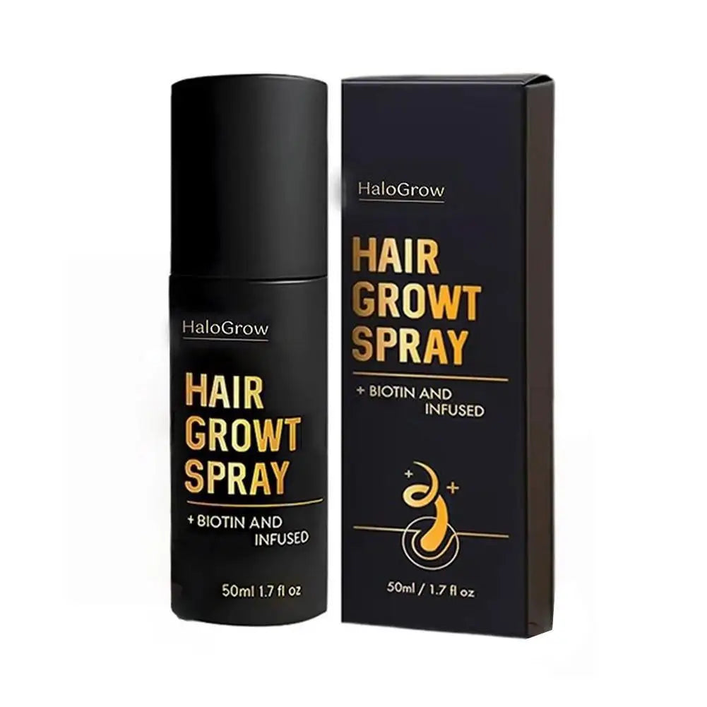 Natural Hair Growth Spray With Ginger Oil and Biotin, Scalp Treatment for Thicker Fuller Hair, Prevent Hair Thinning & Hair Loss Oasis Select 1PCS