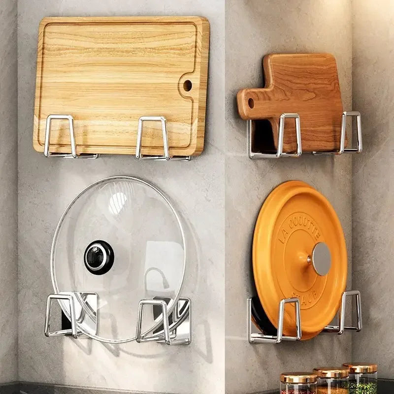 1-5Pcs Kitchen Sink Sponge Rack Drain Storage Holder Self Adhesive Stainless Steel Wire Ba Il Rag Brush Organizer Wall Hooks Oasis Select