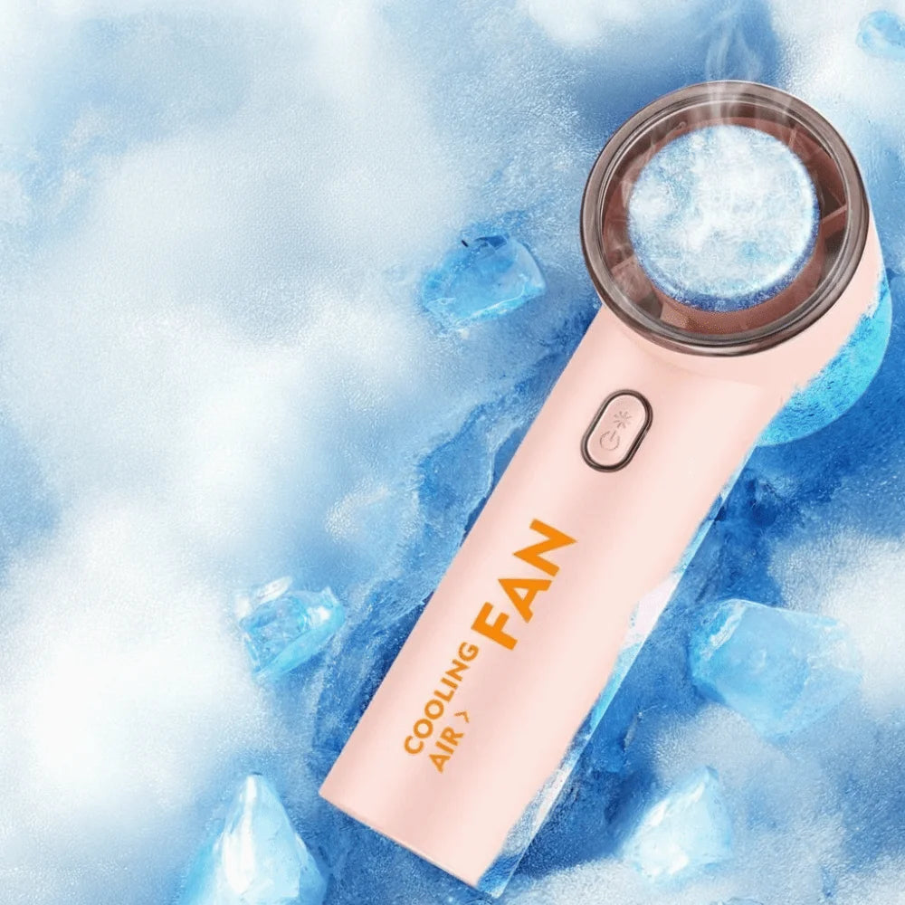 High-speed Refrigeration Ice Turbine Small Wind Outdoor Travel Portable Handheld 100-speed Ice-sensing Large Wind Fan Oasis Select