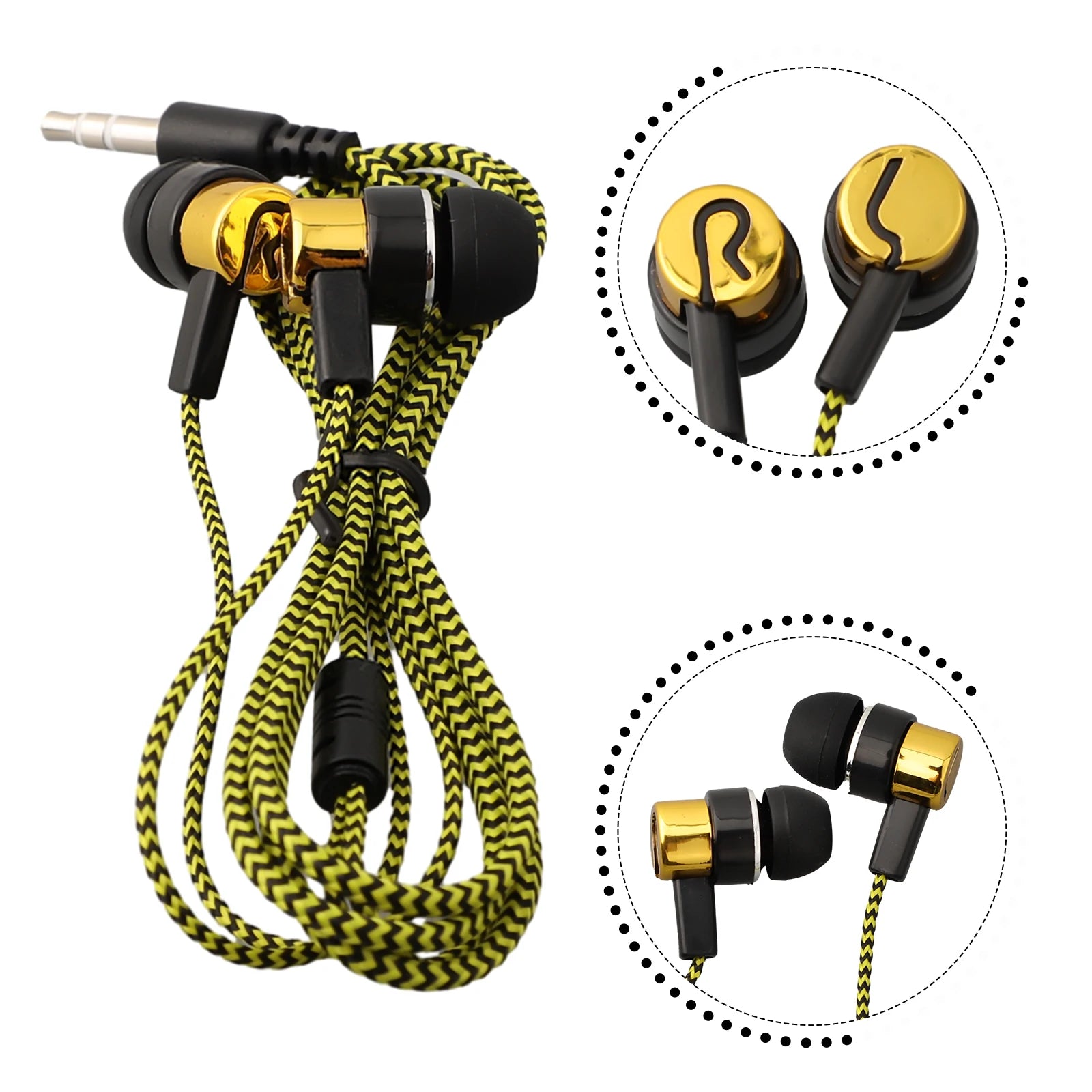 3.5mm In-Ear Wired Headphone 2 Basic Box Bass Stereo Earbuds Mobile Headphone Noise Cancelling Superb Bass Stereo Earphone Oasis Select