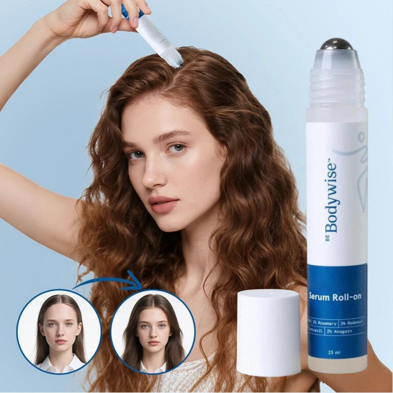 Be-Body.wise Rosemary Roll-on Hair Care Essence - Nourishing, Anti-Frizz, Strengthening Roots, Scalp Treatment, Nourishing Hair Oasis Select