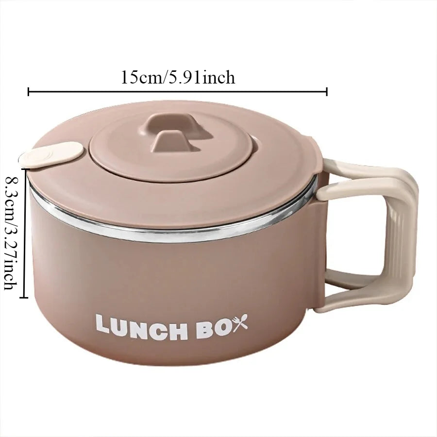 Stainless Steel Microwave-Safe Lunch Box with Lid - Lightweight, Portable Bento Bowl for School, Office, and Outdoor Use Oasis Select