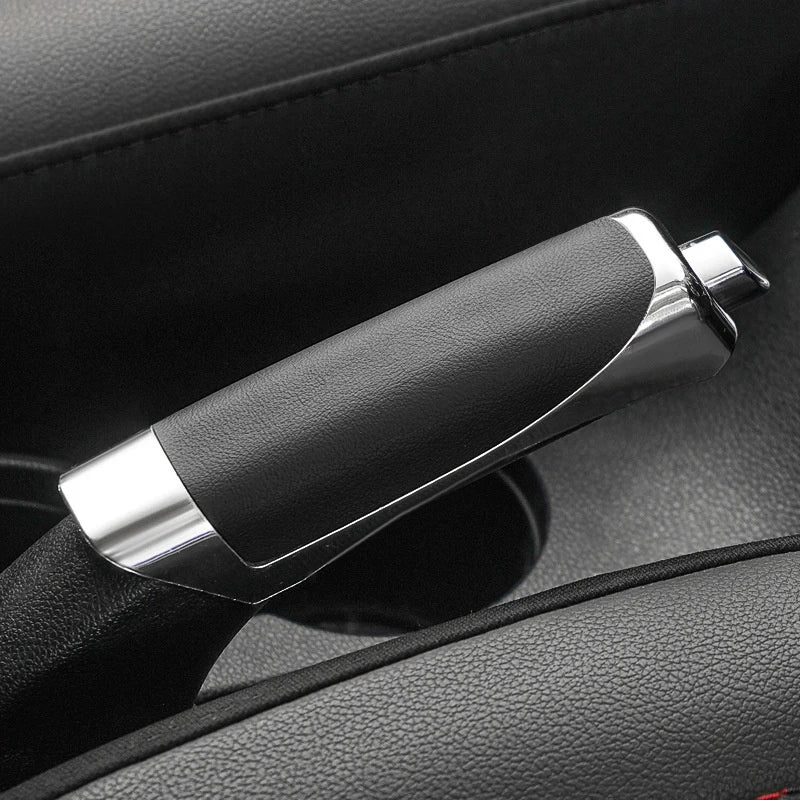 Universal Car Hand Brake Cover PU Leather Handbrake Guard Case Gear Shift Protector Decoration Car Interior Accessories Oasis Select Black