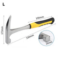 JUSTINLAU Multifunctional Integrated Hammer Professional Geological Exploration Tool Pointed Flat Head Mud Hammer Mining Hammer Oasis Select L-cusp