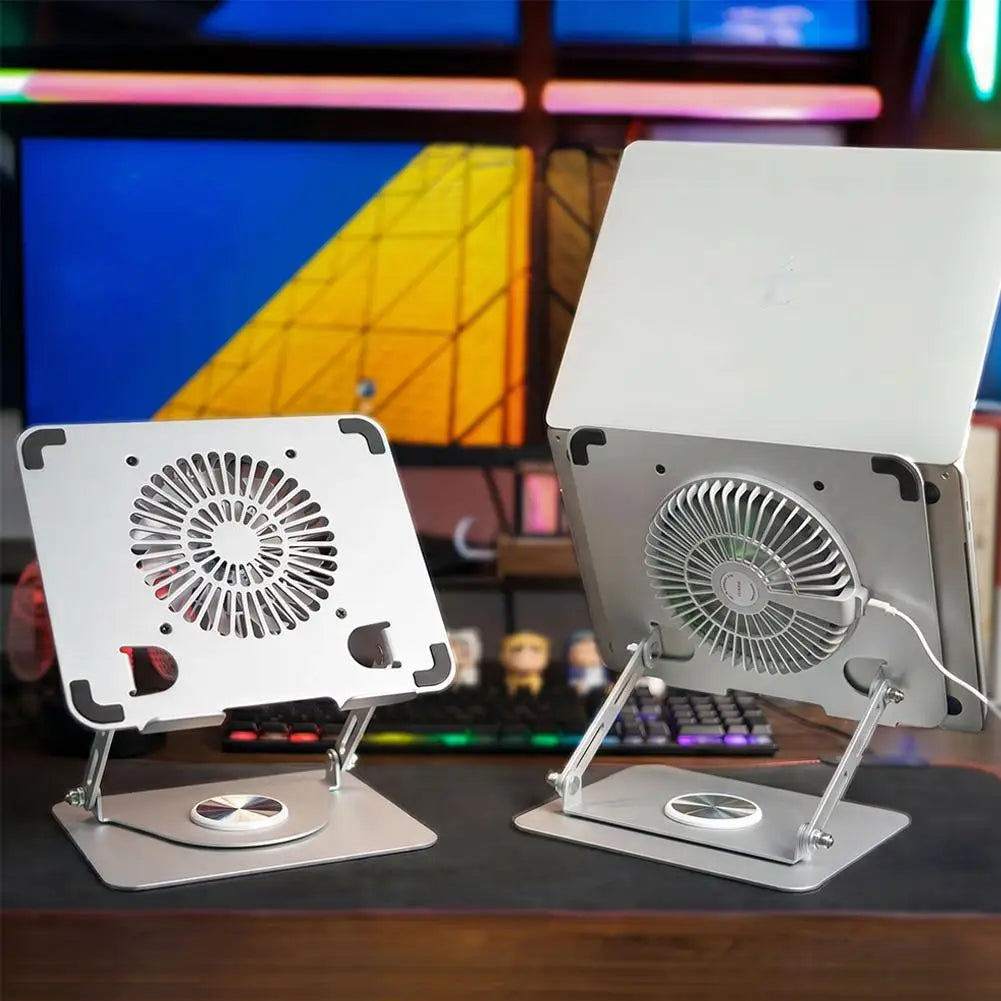Laptop Stand with Cooling Fan – Fits 7–17" Notebooks