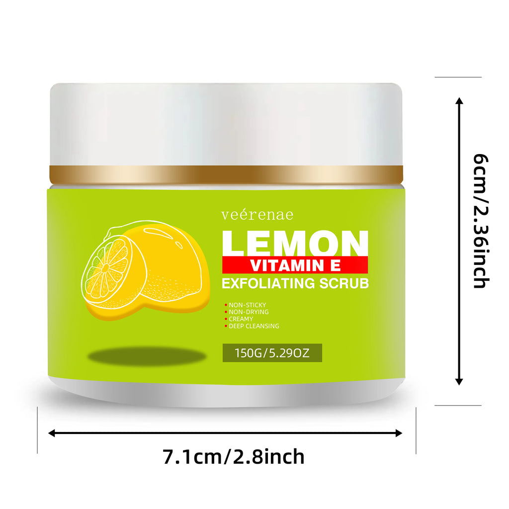 Lemon & Vitamin E Hypoallergenic Face Scrub – All Skin Types