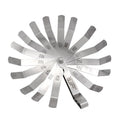 JUSTINLAU 16blade 0.127-1MM Plug Gauge Metric Gap Filing Measuring Tool Used for Engine Valve Adjustment Plug Gauge Valve Gasket Oasis Select 1Pcs