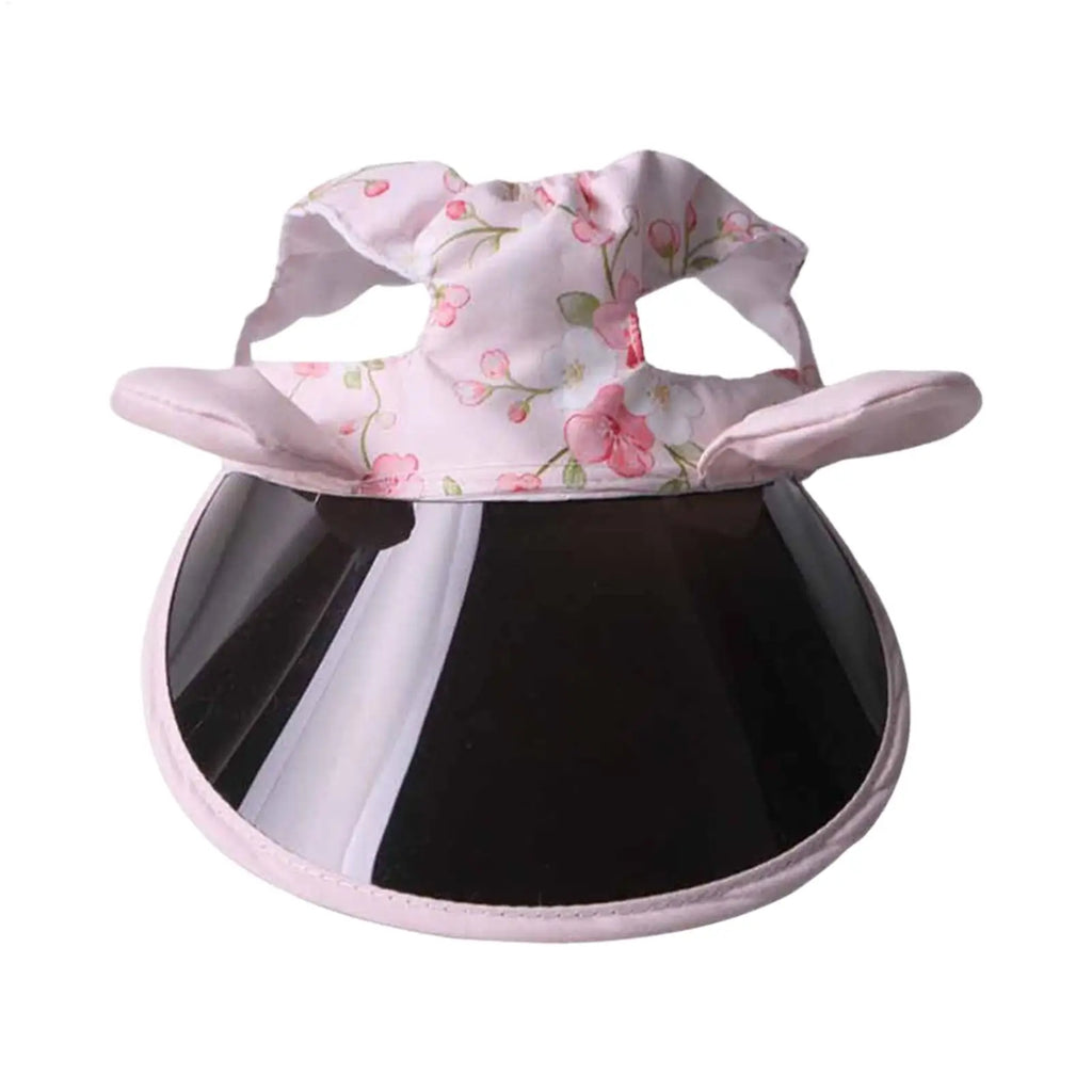 Summer Pet Cat Sun Hat With Ear Holes Dogs Sunscreen Hat Cute Adjustable Dog Fisherman Hat Pet Summer Caps Cat Pet Supplies Oasis Select