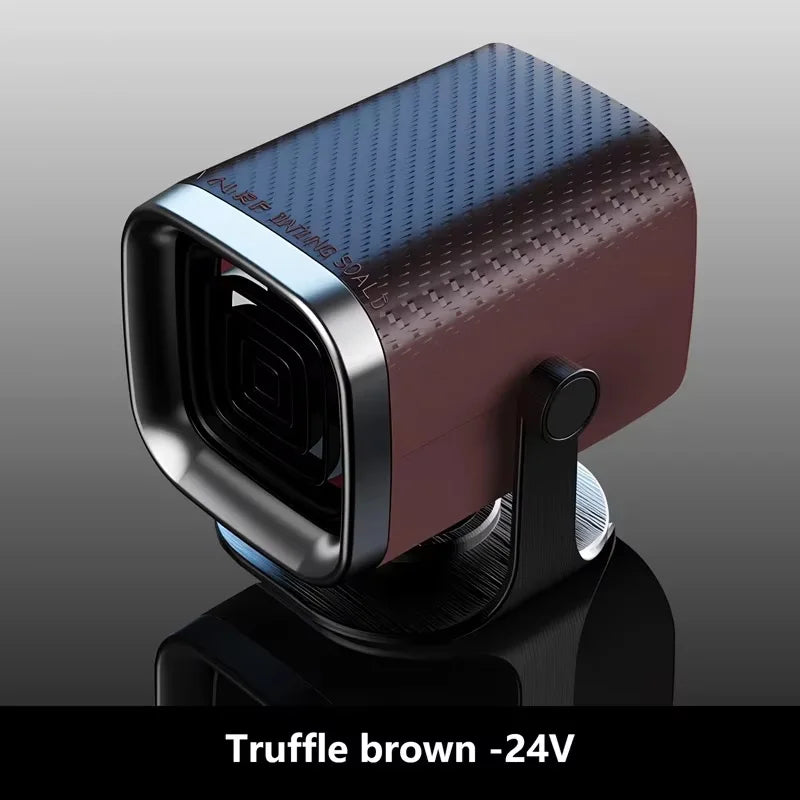 12V 24V Electric Car Heater Fan Dual Use Heating and Cooling Efficient Windshield Defogger Demister Defroster Portable Heater Oasis Select brown 24V