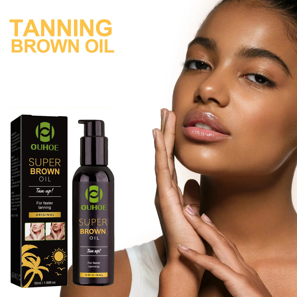 Tanning Oil Build Bronze Face Body Tone Enhance Post Sun Bronzing Solarium Lock Moisturizing Softness Darker Solar Tanning Oil Oasis Select