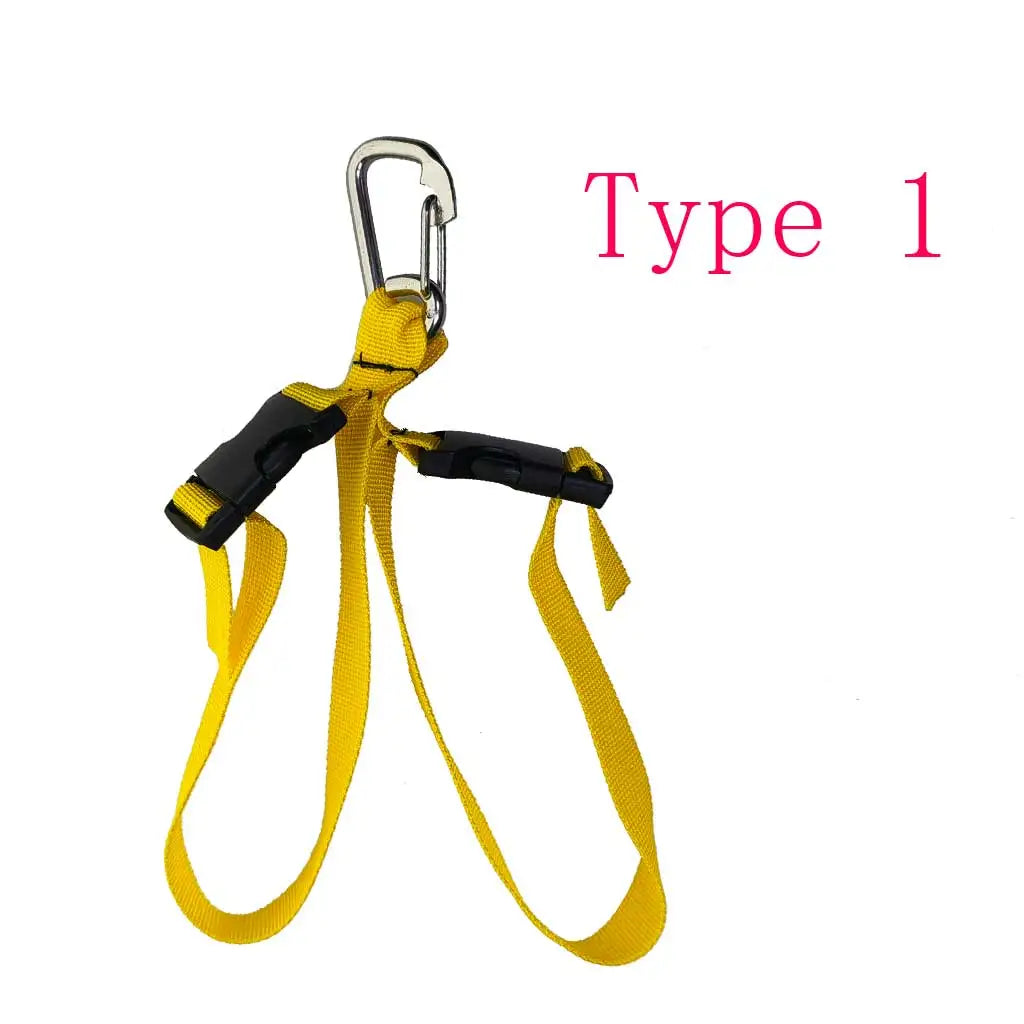Scubas Diving Quick-Release Fin Buckle Strap Lifting Snorkeling Fin Heel Webbings Straps Clasp Oasis Select Type1SSyellow