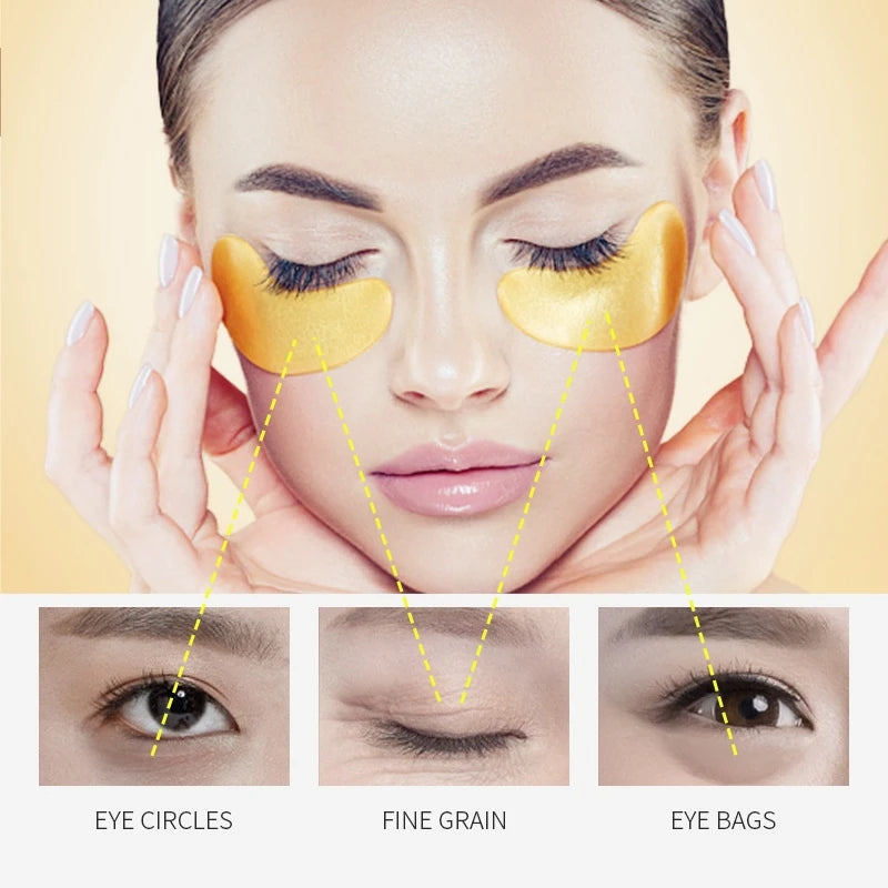 Gold Collagen Eye Patches 60-Piece – Hydrating & Firming