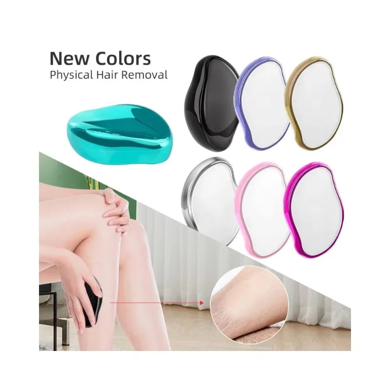 New Physical Nano Glass Epilator Exfoliator Senseless Hair Removal Tool Painless Hair Removal No Skin Damage Hair Sharpener Oasis Select