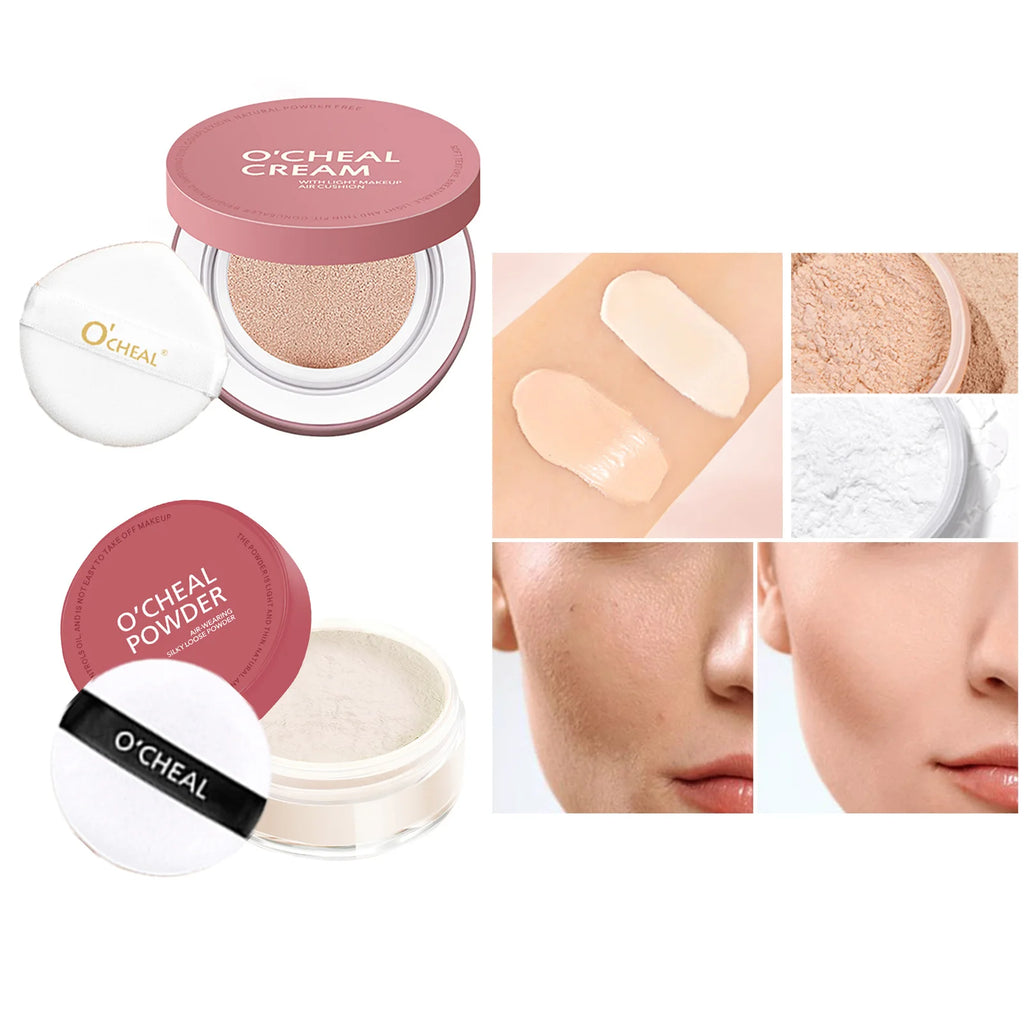 OCHEAL CC Cream Cushion Foundation Cream Long Lasting Moisturizing Concealer Foundation BB Cream For Face Makeup Concelear Oasis Select