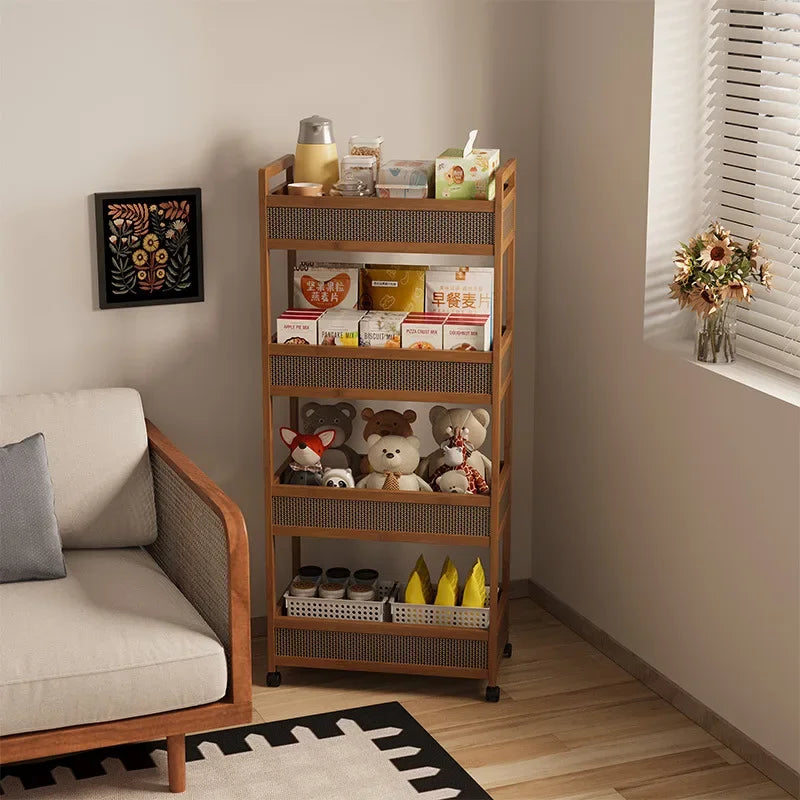 Multi-functional Movable sofa side storage rack trolley snack locker Oasis Select